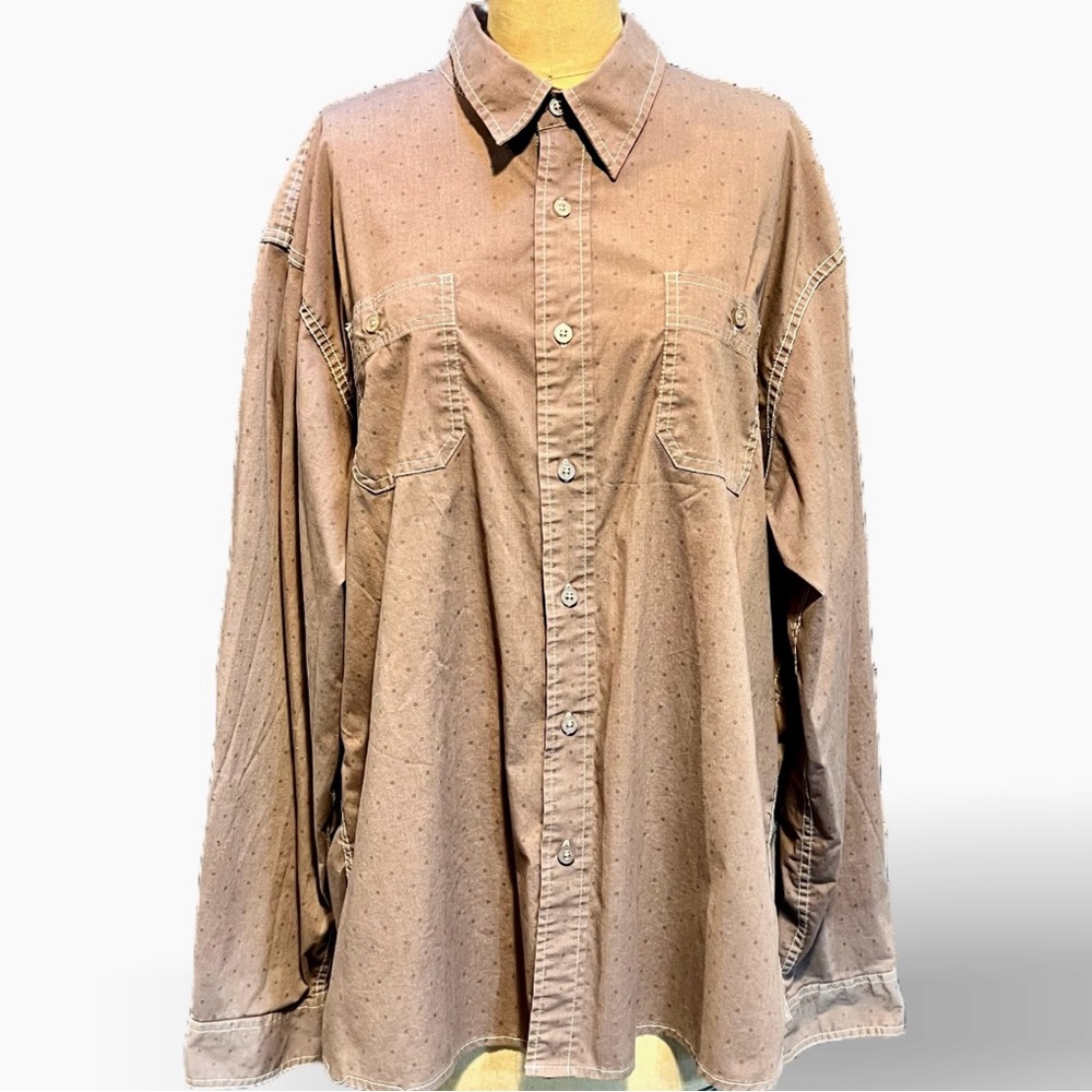 VINTAGE Wrangler‎ western style button down shirt earthy cowboy ranch 90s y2k